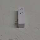 Surge Protector Outlet Extender - with Rotating Plug, 6 AC Multi Plug Outlet with 3 USB Ports (1 USB C), 1800J Wall Charger, 3-Sided Power Strip with Spaced Outlet Splitter for Home, Office, Travel (White)