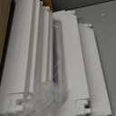 Clear Acrylic Dog Playpen with Door,23.6" Puppy Playpen,Easy Assemble Pet Fence,10-Panel for Puppies/Small Dog Play Pen Indoor (White, 23.6 Inch-H, 10 Panel)