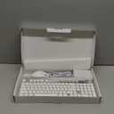 Wireless Keyboard and Mouse Combo - 9 Backlit Effects, Wrist Rest, Double-Shot Keycaps, Metal Panel, Long-Lasting Rechargeable, 2.4G Keyboard Mouse Set for Windows Mac PC Laptop  Sablute (White)