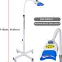 Professional Teeth Whitening Machine LED Light, Mobile 36W Dental Teeth Whitening Lamp Bleaching, Tooth Whitener 3 Colors Blue/Red/Purple Light with Remote Control