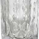 Bathroom Tumbler Cup Toothbrush Holder, Unbreakable Clean Glass Bathroom Tumbler Cup Toothpaste Storage Stand, Tumbler Cup for Makeup Brushes (1-Pack, Clear)