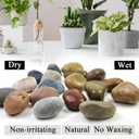 Large River Rocks for Landscaping, 3-4 Inch Mixed Colors Pebbles for Plants and Garden, Premium Rocks for Flower Beds, Indoor Fountains, Paths, Backyards, Fish Tanks(40lbs Bulk)