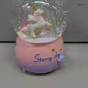 Unicorn Music Snowball, 3.94 Inch Automatic Snowfall Music Box, with LED Rainbow Snow Lights, Birthday, Christmas, Ideal Gift for Girls