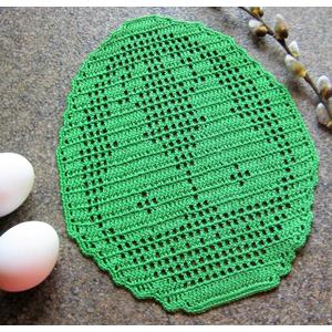 HH Egg 12 pcs Placemat JADE Lime (Flower Pattern)