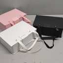 Foldable Box Magnetic Case for Packaging Small Black Pink White Box Paper Present Case Reusable 3 Pack