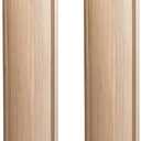 Btowin 35 1/2-inch H 5-inch W 5-inch D Wood Carved Raised Panel Cabinet Columns, 2Pcs Unfinished Massive Replacement Kitchen Island Countertop Legs for Large Dining Table Kitchen Counter Vanities