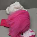 Geyoga 6 Pcs Letter M Halloween Costumes Set Include T-Shirt Tutu Skirts Jumbo Cartoon Gloves Socks for Women(Hot Pink, Medium)