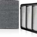 GoaMotors Engine Air Filter and Cabin Air Filter Replacement Compatible with Honda Civic 1.5L 2022-2024, Replace 17220-64A-A00, 80291-TF3-E01
