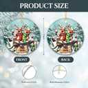 3 x Funny Christmas Ornament 2025, Friend Ornament  Cheers to 2026 Time to Get Blitzened Party Ornament  Humorous Tree Decoration for Adults, Friends, Holiday Parties, White Elephant Gift