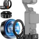 K&F CONCEPT Electric Vacuum Magnetic Mount Compatible with DJI Osmo Pocket 3, 360 Adjustable Suction Cup Stand with 1/4" Screw Holes/Cold Shoe, Magnet Pocket 3 Accessories for Car