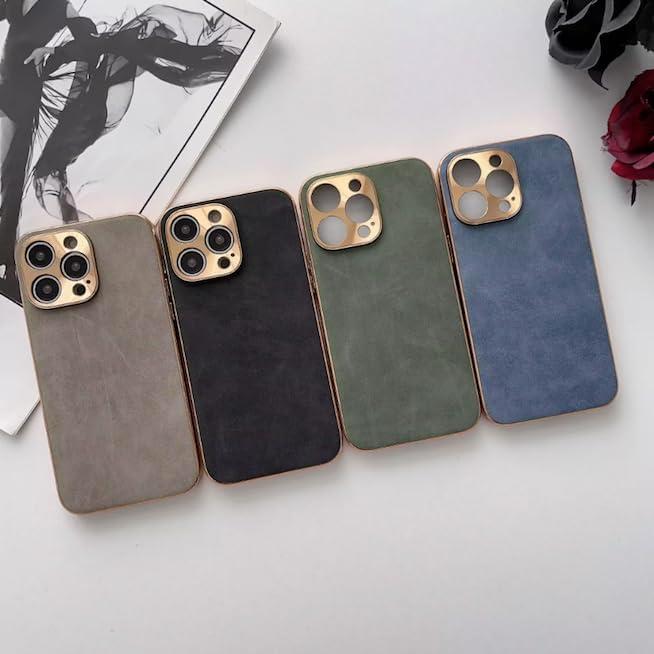 Generic Luxury Leather Nonslip Phone case (iPhone 13 pro (Blue))