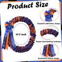 Suncalla 47.5 inch Graduation Leis Class of 2026 Grad Ribbon Leis Double Braided Necklace Hawaiian Flower Garland with Bow for Man Woman Graduation Party Supplies