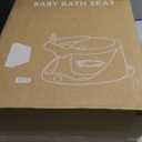 Baby Bath Seat for Babies 6 Months & Up - Bathtub Seats for Babies Sitting Up with Rinse Cup, Non-Slip, Comfortable, Infant Bath Essentials, Gray (Grey)