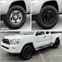 16 Inch Wheel Skins for 2005-2024 Toyota Tacoma Steel Wheels, ABS Plastic Glossy Black Cover Hubcap for 05-24 Tacoma Set of 4