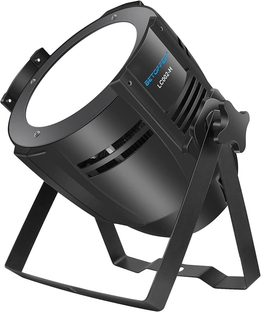 BETOPPER 200W COB Stage Lights, Warm/Cold White,Spotlight DMX/Master(1P)