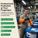 Gastody - Chemical Resistant Gloves, Reusable,Heavy Duty Safety Work Gloves,Resist Acid,Oil,Alkali - L - Extra-long 27.5"