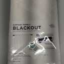 100% Blackout Shield Linen Blackout Curtains for Bedroom 84 Inches Long, Back Tab/Rod Pocket Living Room Drapes, Thermal Insulated Blackout Curtains 2 Panels Set, 50" W x 84" L, Cream