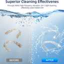 Ultrasonic Retainer Cleaner, Retainer Cleaner Machine for Dentures, Mouth Guards, Braces, Toothbrush Heads, Jewelry with 200ML Capacity, 45kHz Retainer Cleaning, 4 Modes for Appliances, Blue