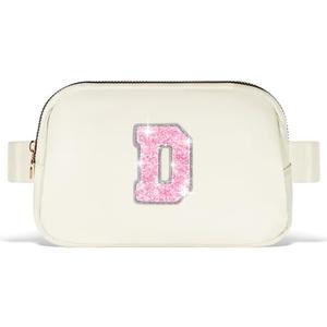 Uygafly Graduation Gifts for Teens Kids Daughter Sister Her - Birthday Gifts for 3 4 5 6 7 8 9 10 11 12 13 Year Old Girls,Fanny Pack Crossbody Bag Belt Bag Cute Trendy Stuff | Cream,Initial D