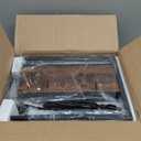 Huuger Nightstand with Charging Station, 27.6 Inch Bedside Table with Fabric Drawers, End Table with USB Ports and Outlets, Night Stand for Bedroom, Rustic Brown