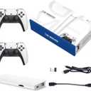 m15 Wireless Retro Game Console, Plug & Play Video Game Stick with 64G & 20000 Games, Dual 2.4G Wireless Controllers ,4K High Definition HDMI Output (64G)