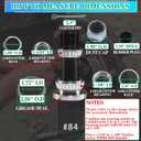 4 Sets 3500 lbs L68149 L44649 Bearing Kits for 1-3/8'' to 1-1/16'' #84 Spindle Boat Trailer Axle Bearing Kits with 171255TB Grease Seals,1.98'' Dust Caps & Cotter Pins