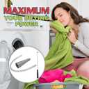 Sealegend 2PCS Dryer Vent Cleaner Kit with Guide Wire Vacuum Hose Attachment Brush Lint Remover Power Washer and Dryer Vent Vacuum Hose Grey (Gray)