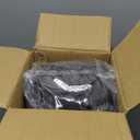 QILLOWAY Indoor/Outdoor Bench Cushion, Thick Upholstery Foam Couch Swing Pads with Ties, 48-Inches, Dark Grey