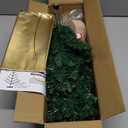 Liecho 24 Inch Tabletop Mini Christmas Tree, Miniature Pine Christmas Tree with Hanging Ornaments, Battery Operated Artificial Xmas Tree, Best DIY Christmas Decorations-Gold