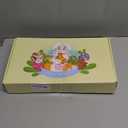 Personalized Easter Basket for Toddler, Woven Baby Easter Gifts basket with Handle, Empty Bunny Egg Basket for Girls Boys Kids, Pink&White (7.87" x 7.87"/8L)