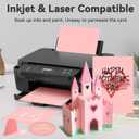 50 Sheets 65lb /180GSM Pink Cardstock Paper  Premium Heavy-Weight Paper for Crafts, DIY Projects, Scrapbooking, Handmade Cards, Printing, and More  Vibrant Colors, Printer-Friendly