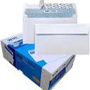 WINPAQ #6 3/4 Security Envelopes, 500 Pack – 3-5/8 x 6-1/2 Inches, Self-Seal, 24lb White Wove, Security Tint, Redi-Strip Closure, Ideal for Checks, Invoices, and Business Mail