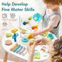 Giant bean® Wooden Activity Table for 1 Year Old,Montessori Learning Table, Large