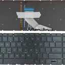 Laptop Replacement US Layout Green Backlight Keyboard for HP Pavilion Gaming 15-cx 15-dk 15-ec 17-cd 15-DA 15-DB 15-DR 15-DW 15-DU 15-DY 15-EF 15-GW 15-CR 250 G7 255 G7 15S-DU 15s-DY 15s-FQ TPN-Q208
