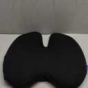 C CUSHION LAB Extra Dense Lumbar Pillow - Patented Ergonomic Multi-Region Firm Back Support for Lower Back Pain Relief - Lumbar Support Cushion with Strap for Office Chair, Car, Sofa, Plane - Black