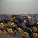 Large Canvas Wall Art for Living Room Bedroom Home Office Grey and Gold Metal Color Plum Blossom Picture Modern Canvas Prints Framed Wall Decor Size 29x59