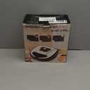 3-in-1 Mini Sandwich Maker with Non-Stick Plates, Electric Waffle Maker, Mini Donut Maker, Breakfast Sandwich Maker Press with Removable Plates, Compact Design & Adjustable Temperature Knob (Grey)