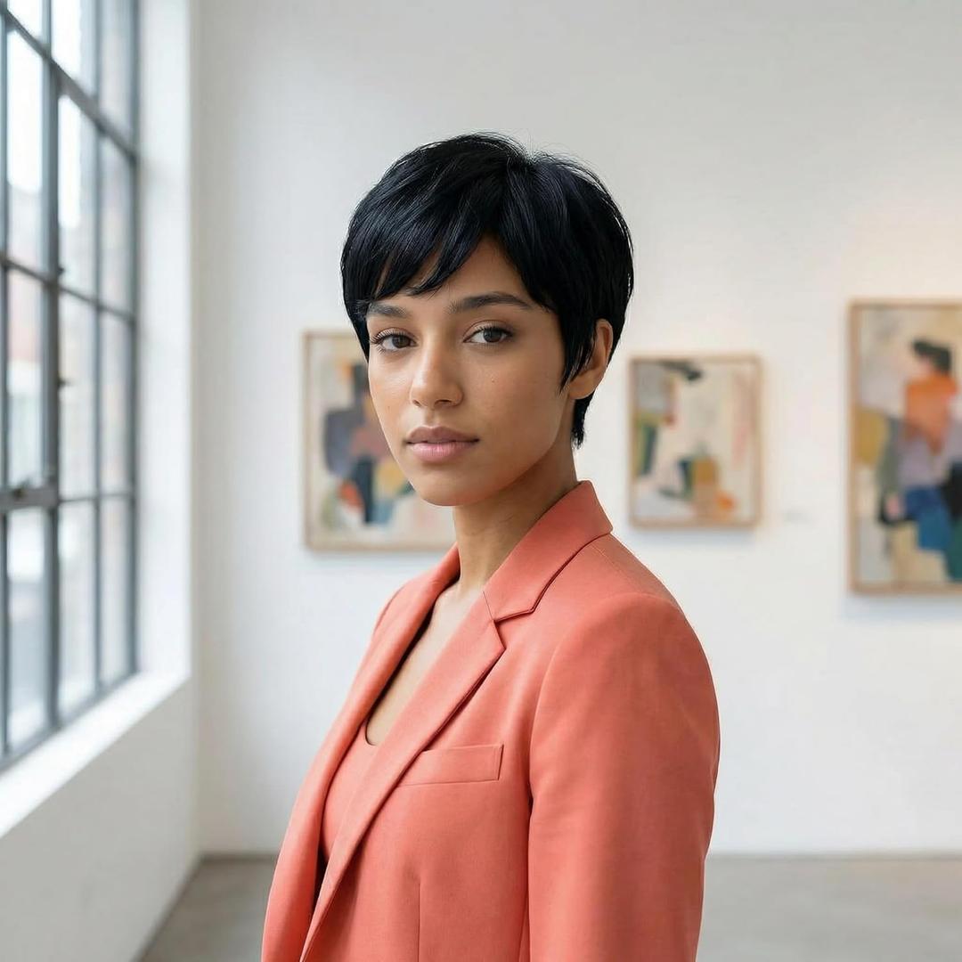 Clearance Short Wigs for Black Women,Pixie Cut Wig,Black Pixie Wigs for Black Women,Natural Synthetic Shot Wigs