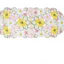 3 x AMARED Spring Table Runners Embroidered Cutwork Daisy Butterfly Runner for Kitchen Decoration 13 X 34 Inch