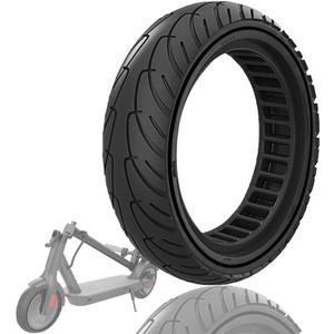 8.5 x 2.0 Inches Electric Scooter Gotrax Tire 50/75-6.1 Solid Tire Fit for Gotrax Gxl V2/XR Apex Xl~Hiboy S2 Max Pro~Hover 1~AOVOPRO ES80~Xiaomi, 8 1/2" Tyre Anti-explosion Replacement Wheel (Coil Black 1Pc)