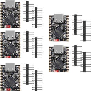 AITRIP 5PCS Type-C Supermini ESP32-S3 ESP32 S3 Development Board Dual-Core Processor, 160MHz Running Frequency, 2.4GHz Wi-Fi & Bluetooth Compatible with Arduino IDE & MicroPython