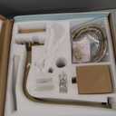 Brushed Gold Shower Fixtures, Gold Shower Faucet Set with 12 Inch Gold Shower Heads with Handheld Spray Combo and Tub Spout, Shower Systems with Rain Shower and Handheld (Valve Included)