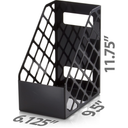 Officemate Recycled Large Magazine File, Black, 6 Each (26083)
