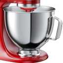 5 QT Food-Grade Stainless Steel Mixer Bowl Compatible With KITCHENAID TILT-HEAD STAND MIXERS 4.5-5 Quart, with Anti-slip handle & Prominent Clasp, Stainless Steel Polished