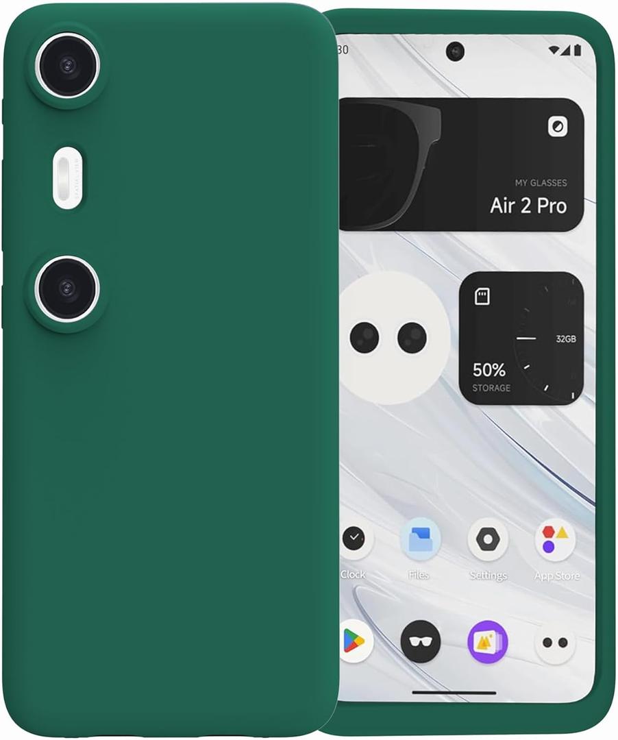 for Xreal Beam Pro Case,Slim Soft Silicone Full-Body Protective Cover for Xreal Beam Pro (Green)