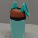 Owala Kids Flip Insulated Stainless-Steel Water Bottle with Straw and Locking Lid, 14-Ounce, Brown/Teal (Mint Chocolate Chip)