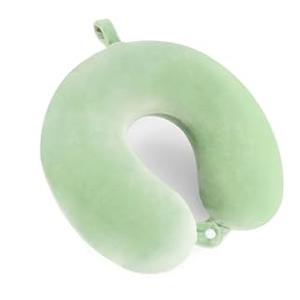 Travel Pillow - Memory Foam Neck Pillow Support Pillow, Luxury Compact & Lightweight Quick Pack for Camping, Sleeping Rest Cushion (Green)