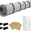Foam Mattress Vacuum Bag (Queen/Full/Full XL) with Straps and 5 Name Tag Stickers, Moving, Sealable Bag for Mattresses, Double Zip and Leakproof Valve
