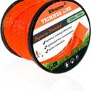 Weed Eater String, Commercial Square Twist .105" Diameter x 302' String Trimmer Line in Spool,Premium Nylon Universal Replacement Weed Wacker String, Orange