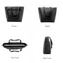 BOYATU Designer Tote Bag for Women: Vegan Leather Shoulder Handbag with 15.6" Zipper Compartment for Elegant Work Travel